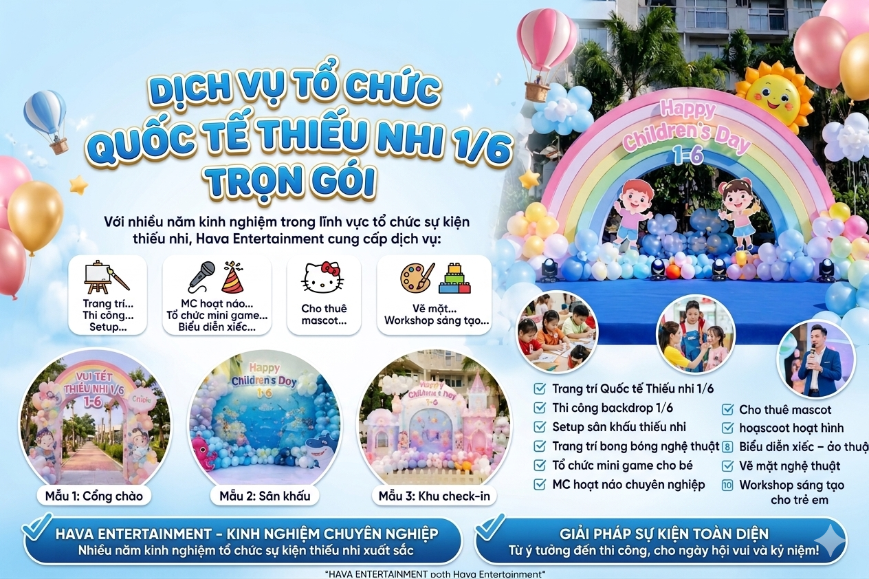 mẫu trang trí quốc tế thiếu nhi 2026