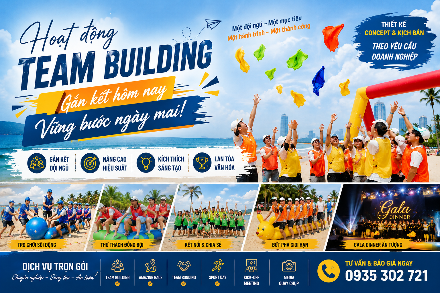 Tổ chức Team Building tại Đà Nẵng chuyên nghiệp cho doanh nghiệp