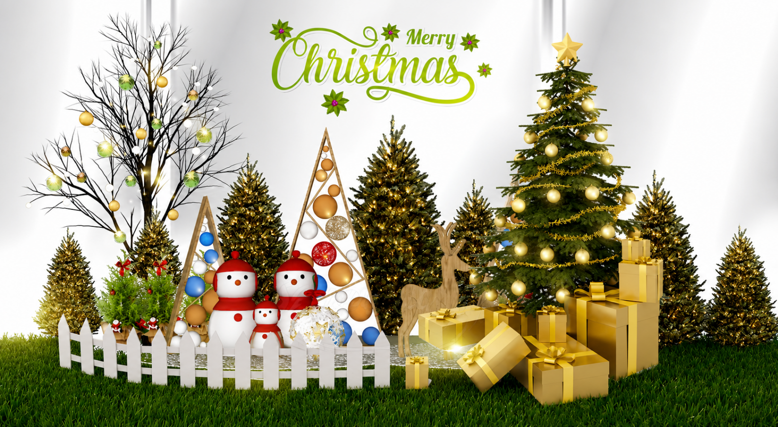 Thi công trang trí cây thông Noel Đà Nẵng Hava Entertainment