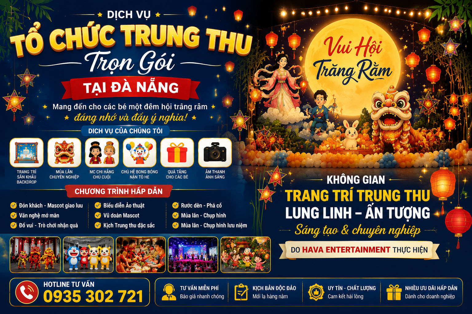 Trang trí backdrop Trung thu Đà Nẵng