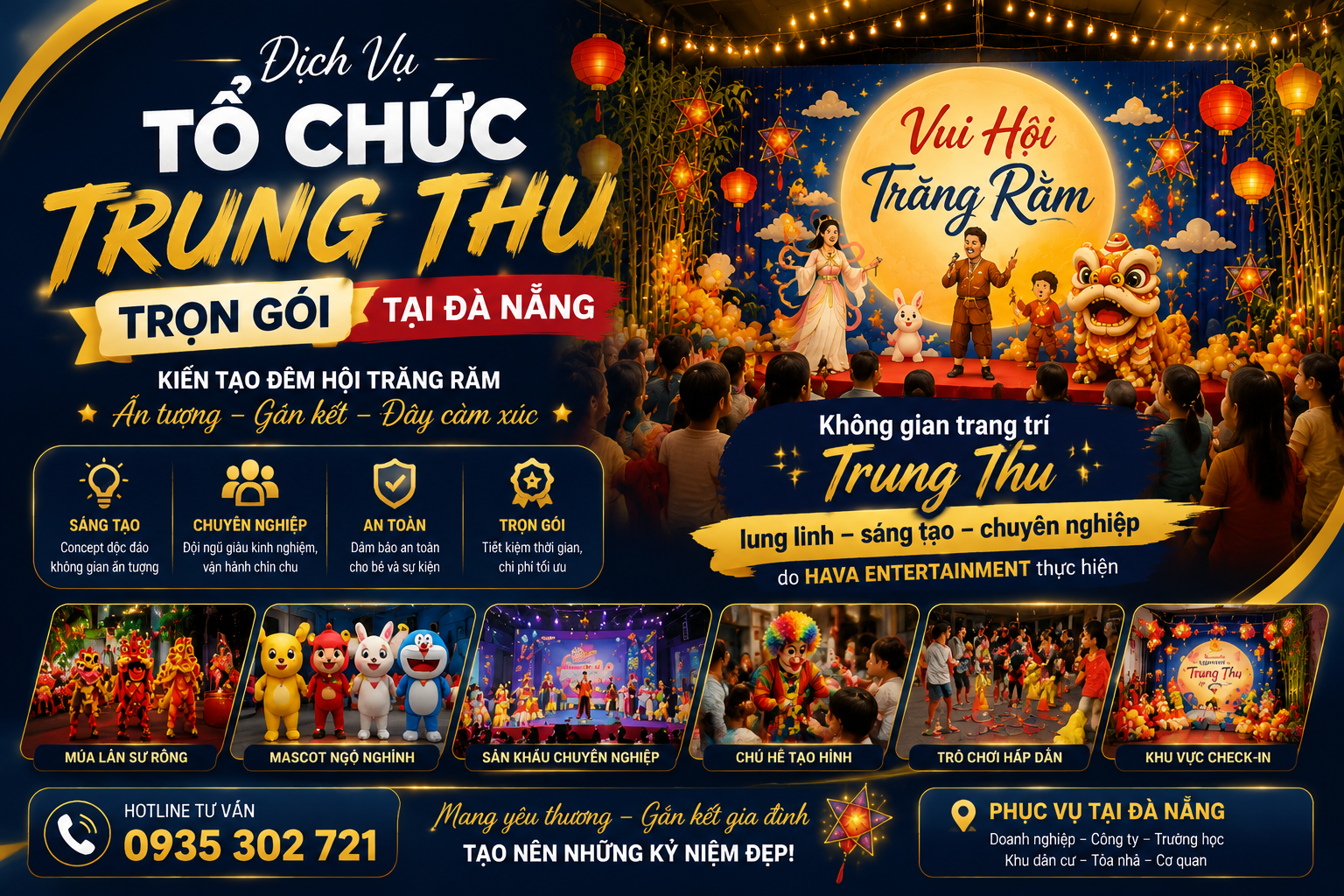 Trang trí backdrop Trung thu Đà Nẵng
