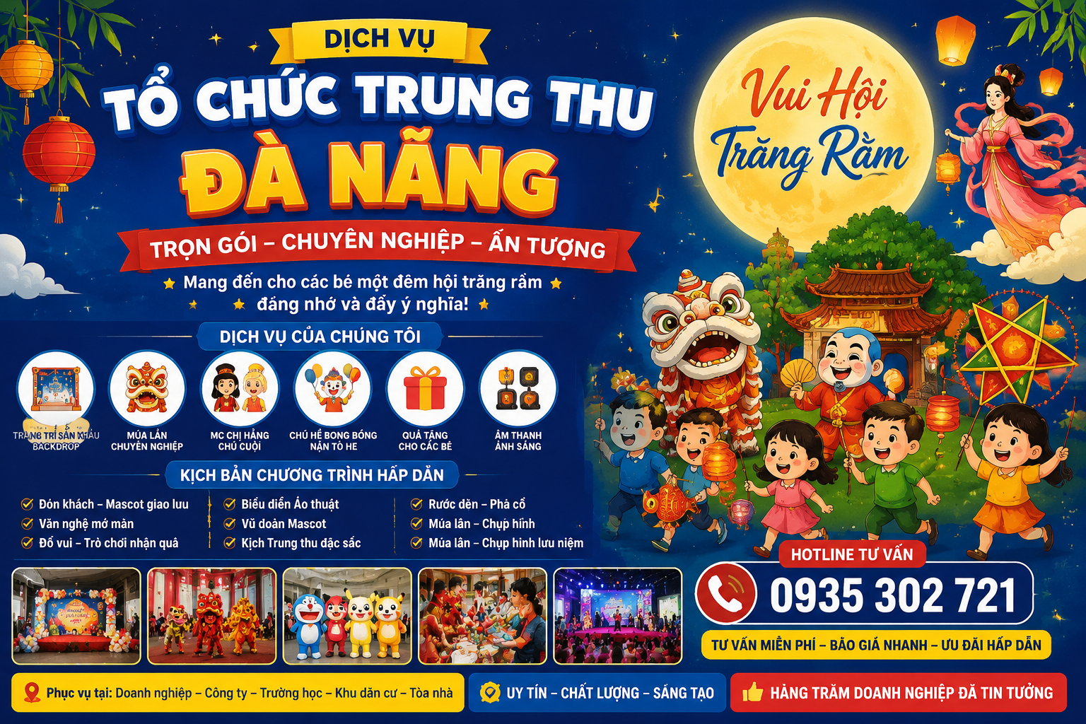 Tổ chức Trung thu trọn gói tại Đà Nẵng