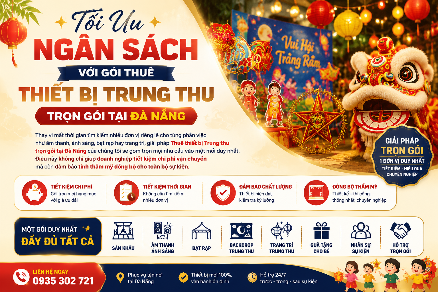 Thiết bị tổ chức Trung thu Đà Nẵng