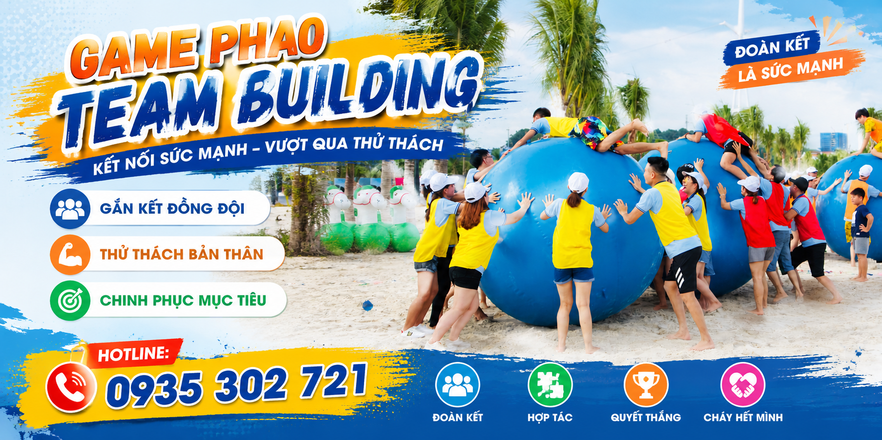 Trọn bộ game phao team building biển – bảng báo giá chi tiết 2026