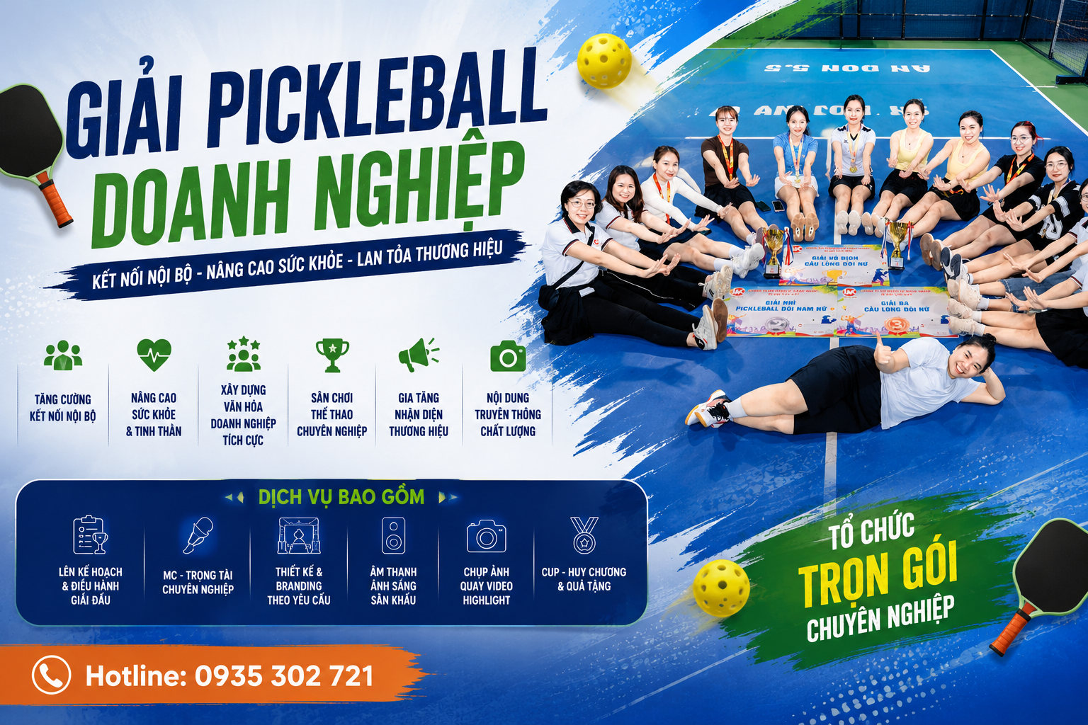  Báo giá tổ chức hội thao pickleball