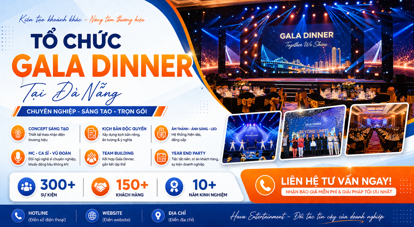 [Tổ chức] Gala Dinner chuyên nghiệp tại Đà Nẵng 
