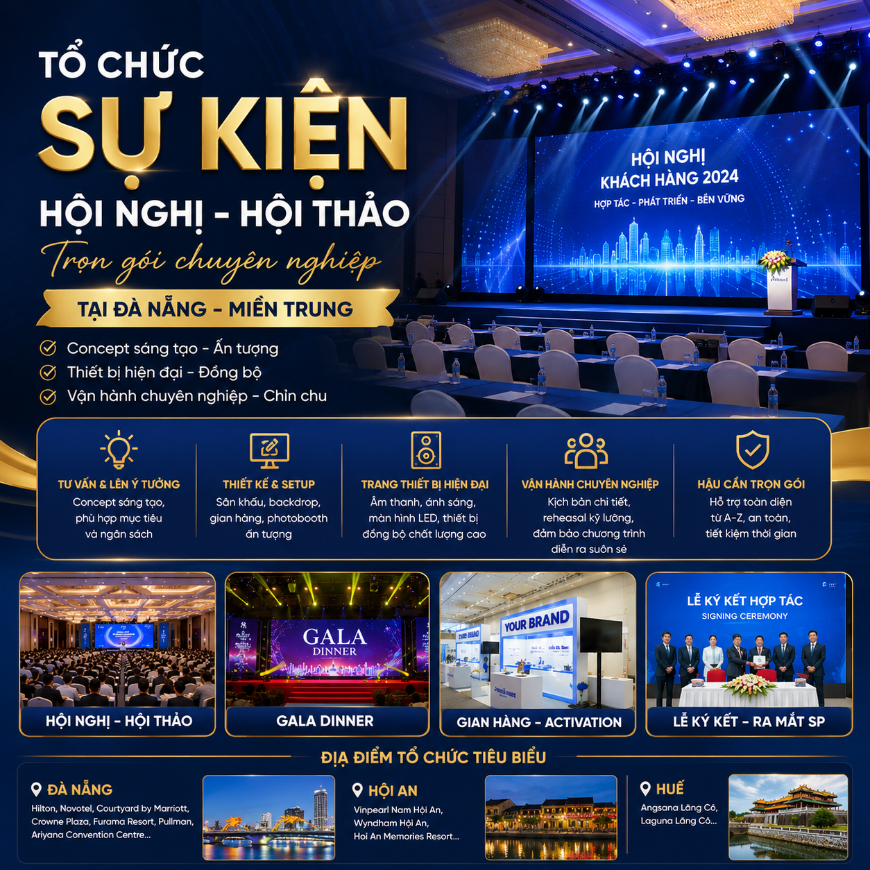 [Tổ Chức] Sự Kiện Hội Nghị, Hội Thảo Tại Đà Nẵng | Hava Entertainment